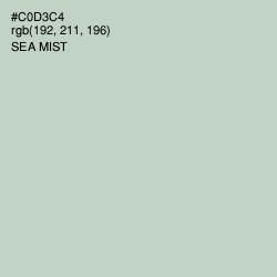 #C0D3C4 - Sea Mist Color Image